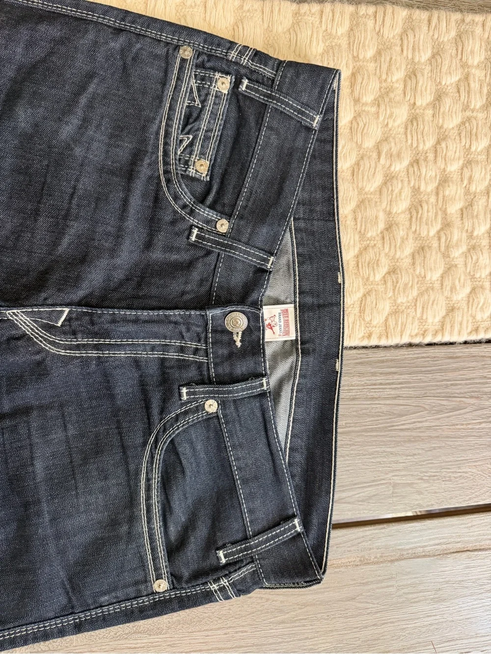 True Religion Men’s Dark Indigo Bootcut Jeans